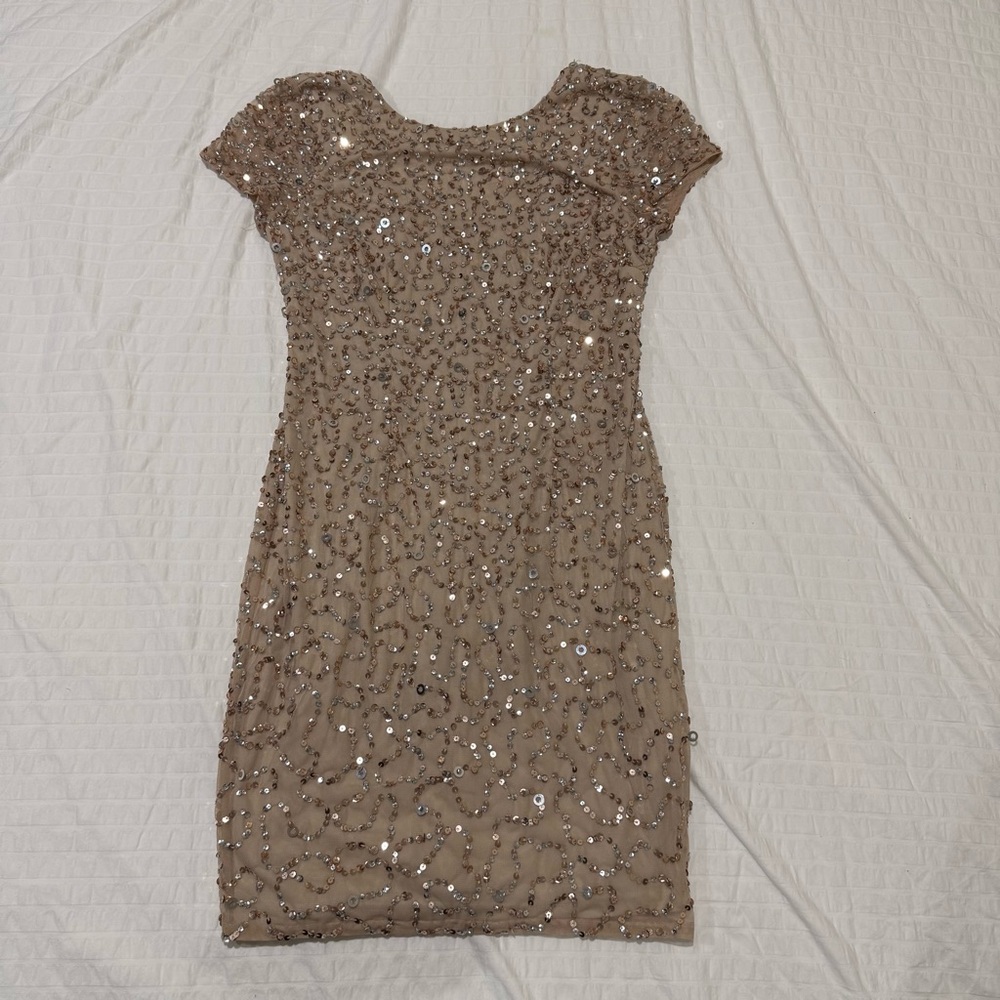 Adrianna Papell Sequin Embellished Dress Size 6